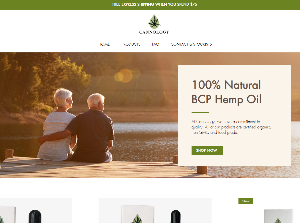 Cannology product display